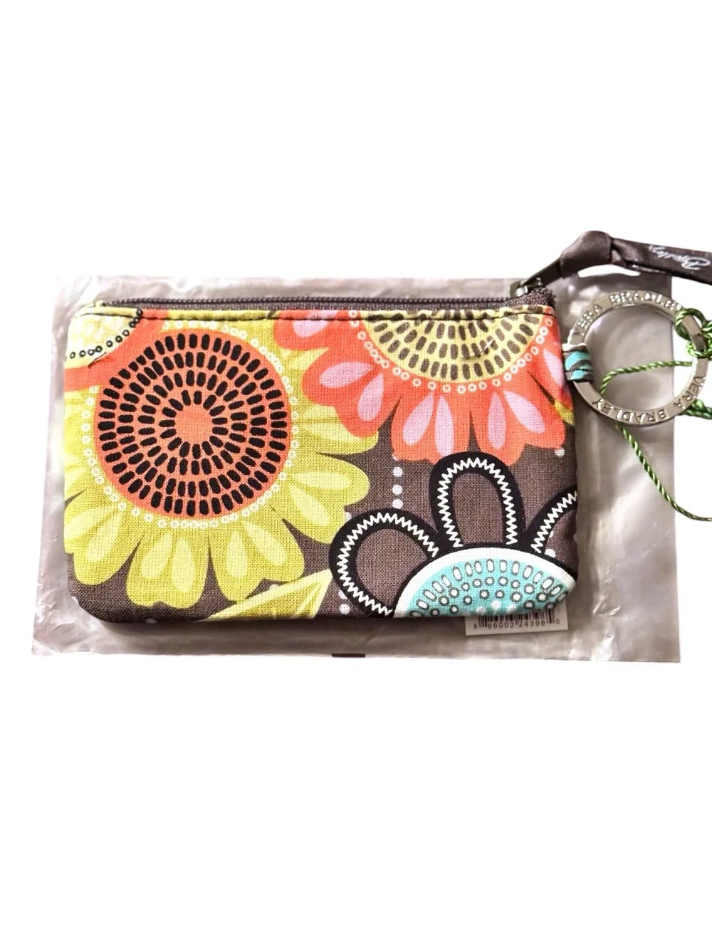 Vera Bradley Retired 2014 Flower Shower Zip ID Case NWT Deadstock